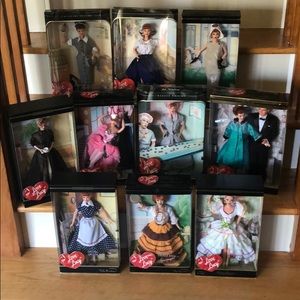 “I Love Lucy” vintage Barbie doll collection